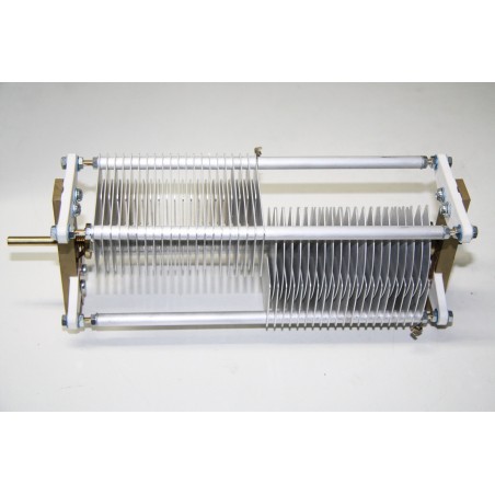 Drehkondensator 2x 20-470 (940 pF) / 3 kV