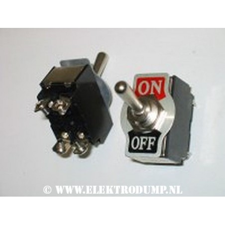 Toggle switch double pole ON-OFF